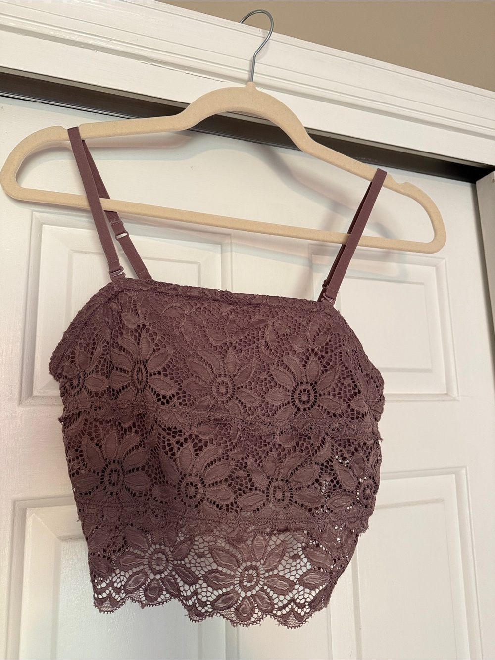 Lace Crop Cami Tank Top